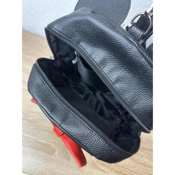 Disney Minnie Mouse Mini Backpack - Black/Red  10” High - Picture 6 of 9